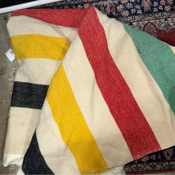 hudson bay Bedding Vintage Hudson Bay Company Point Trading Wool